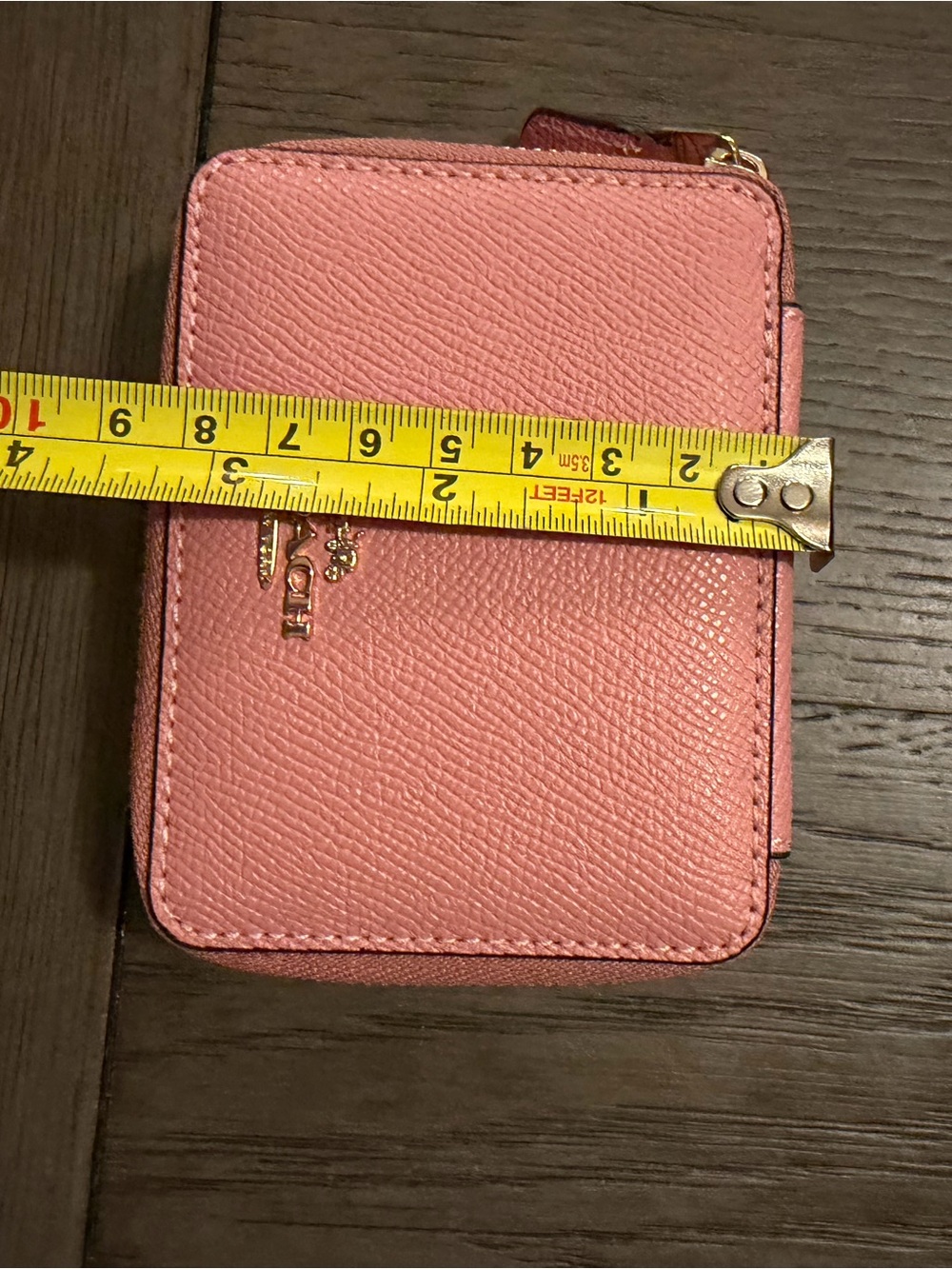 Coach Bubblegum Pink Saffiano Zip pill Case - excellent condition! - Picture 7 of 8